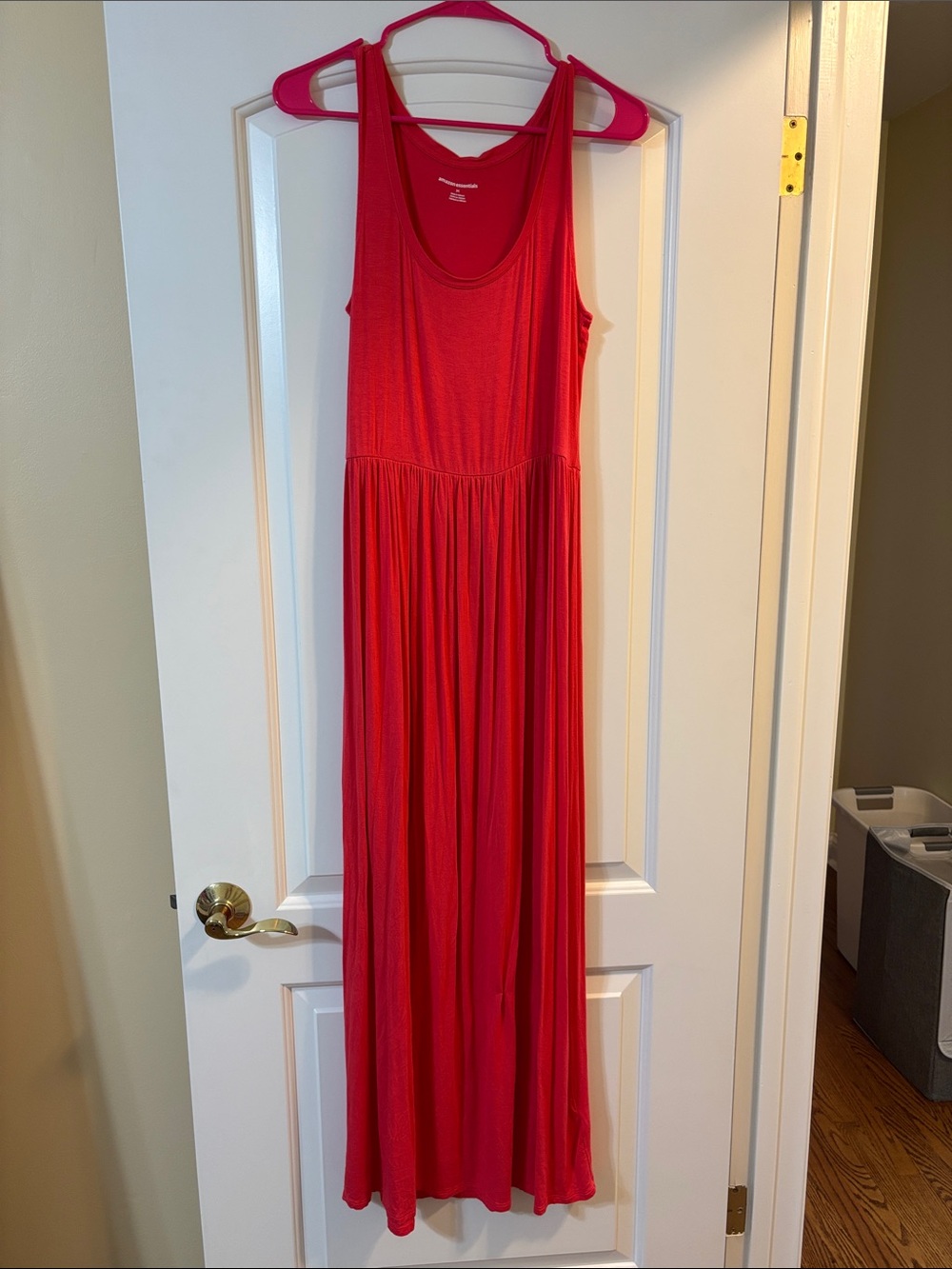 Amazon Essentials Sleeveless Red Maxi Dress